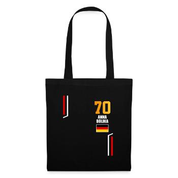Sauftrikot Deutschland Anna Bolika - Stoffbeutel - Schwarz - Vorne