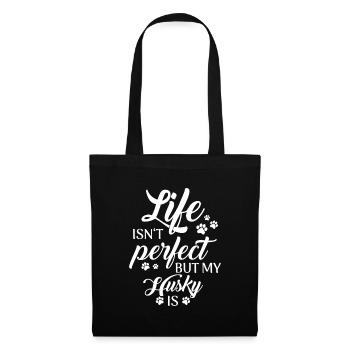 Siberian Husky Dog - Tote Bag - black - Front