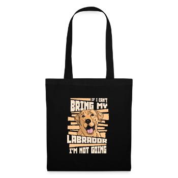 Labrador Dog - Tote Bag - black - Front