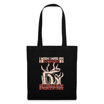 Octopus Octopus Cuttlefish Animal - Tote Bag - black - Front