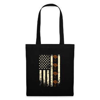 Mushroom Picker USA US Mushroom - Sac en tissu - noir - Devant