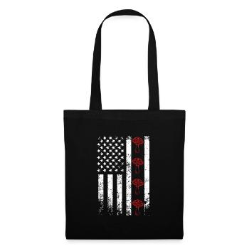 Mushroom Picker USA US Mushroom - Sac en tissu - noir - Devant