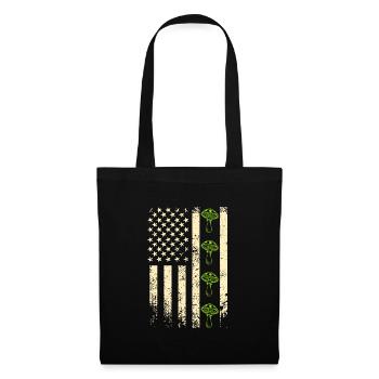 Mushroom Picker USA US Mushroom - Sac en tissu - noir - Devant