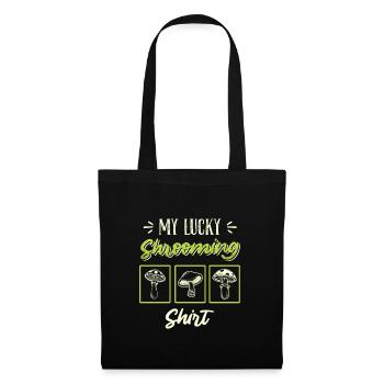 Mon collectionneur de champignons Lucky Shrooming Shirt - Sac en tissu - noir - Devant