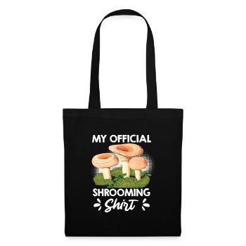 Ma chemise officielle de cueillette de champignons - Sac en tissu - noir - Devant