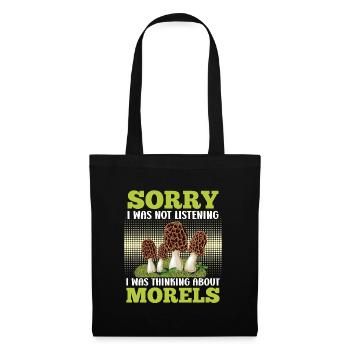 Morel Collector Mushroom Picker - Tote Bag - black - Front