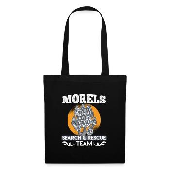 Morel Search & Rescue Team Mushroom Pickers - Tote Bag - black - Front