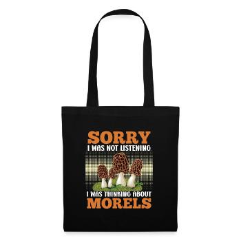 Morel Collector Mushroom Picker - Tote Bag - black - Front