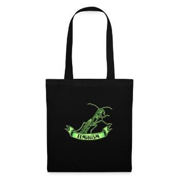 Féminisme féministe Autonomisation des femmes Genre Filles - Sac en tissu - noir - Devant