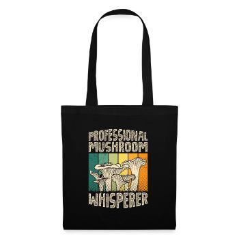 Professionnel Mushroom Whisperer Cueilleur de champignons Cueilleur de champignons - Sac en tissu - noir - Devant