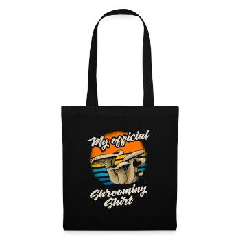 Cueilleur officiel de champignons de cueillette de champignons - Sac en tissu - noir - Devant