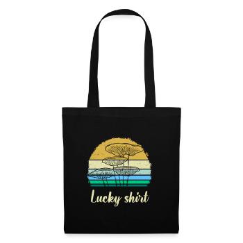 Lucky Shirt Cueilleur de champignons Cueillette de champignons Shrooming - Sac en tissu - noir - Devant