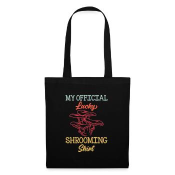 Lucky shirt chanterelle mushroom picking mushroom picker - Tote Bag - black - Front
