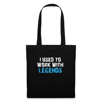 J’avais l’habitude de travailler avec des légendes - Sac en tissu - noir - Devant