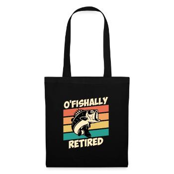 O Fishally retired pension angler retirement - Tote Bag - black - Front