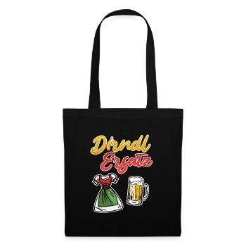 Trachtenshirt Damen Dirndl Ersatz - Stoffbeutel - Schwarz - Vorne
