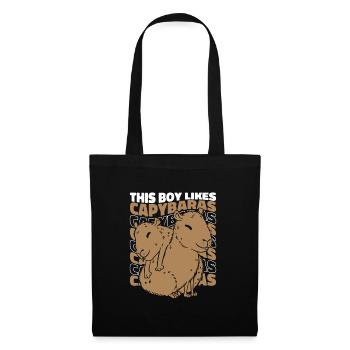 Capybara Rodent Animal - Tote Bag - black - Front