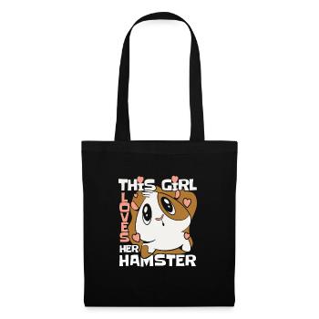 Hamster - Stoffbeutel - Schwarz - Vorne