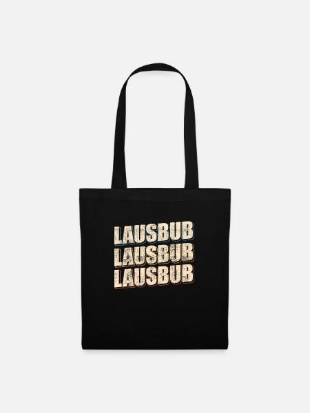 Lausbub Lausbube - Stoffbeutel - Schwarz