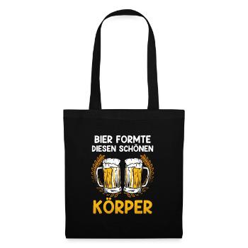 Bier formte diesen schönen Körper Bayern Herren - Stoffbeutel - Schwarz - Vorne