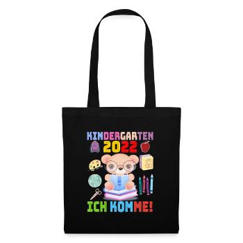 2022 Kindergarten Ich Komme Kindergartenkind Bär - Sac en tissu - noir - Devant
