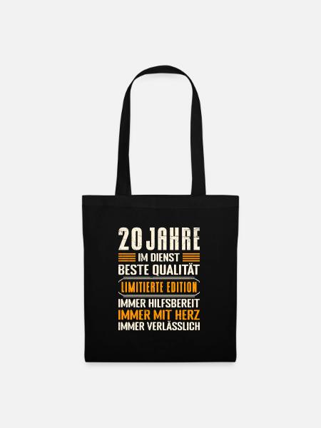 Firmenjubiläum 15 Jahre Dienstjubiläum 15 - Stoffbeutel - Schwarz