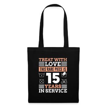 Company anniversary 15 years service anniversary - Tote Bag - black - Front