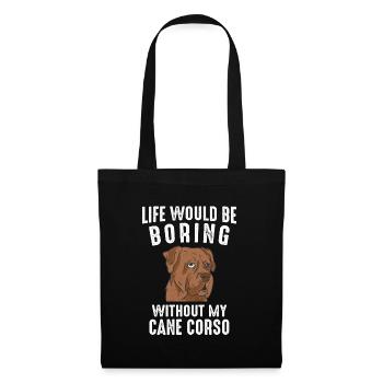 Cane Corso Dog - Tote Bag - black - Front