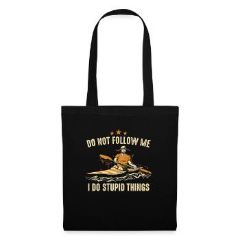 Kajak Kayak Kayaking - Tote Bag - black - Front