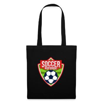 Arbitre de football - Sac en tissu - noir - Devant