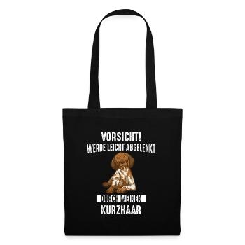 Deutsch Kurzhaar Hund - Stoffbeutel - Schwarz - Vorne