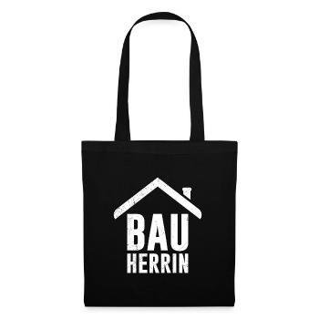 Bauherrin Eigenheim Richtfest Bauherrin - Stoffbeutel - Schwarz - Vorne
