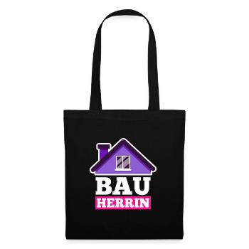 Bauherrin - Stoffbeutel - Schwarz - Vorne