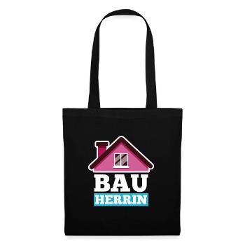 Bauherrin - Stoffbeutel - Schwarz - Vorne