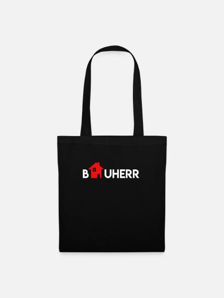 Bauherr Richtfest - Stoffbeutel - Schwarz