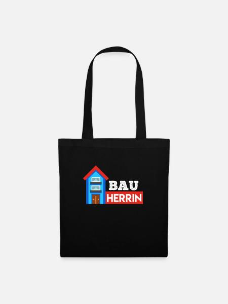 Bauherrin Eigenheim Hausbauer - Stoffbeutel - Schwarz