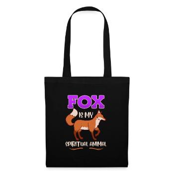 Fox is my Spirit Animal Fuchs - Tote Bag - black - Front