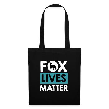Fox lives Matter Les vies de Fox sont importantes - Sac en tissu - noir - Devant