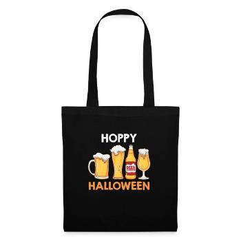 Fête d’Halloween à la bière - Sac en tissu - noir - Devant