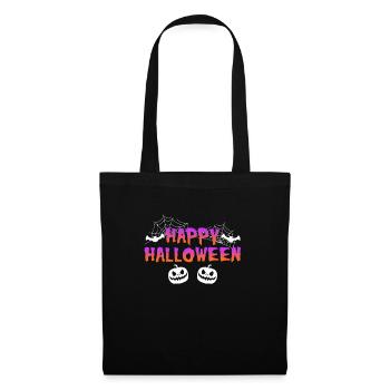 Fröhliches Halloween - Stoffbeutel - Schwarz - Vorne