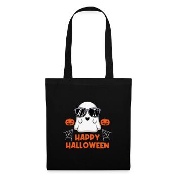 Happy Geister Halloween - Stoffbeutel - Schwarz - Vorne