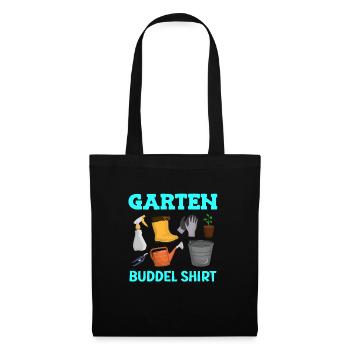 Garten Buddel Shirt Gartenarbeit - Stoffbeutel - Schwarz - Vorne