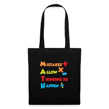 Mistakes allow Thinking to happen Mathematics - Tote Bag - black - Front