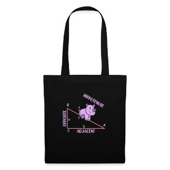 Mathématicien Professeur de mathématiques Hippotenuse - Sac en tissu - noir - Devant