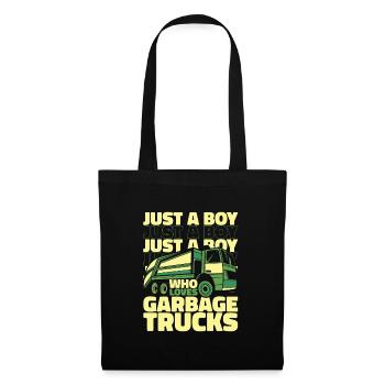 Garbage Truck Garbage Truck Garbage Man Garbage Recycling - Tote Bag - black - Front