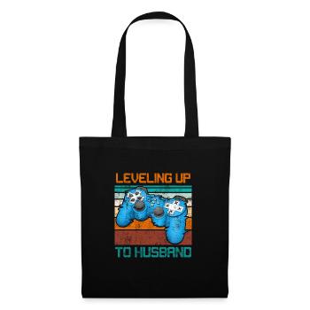 Fête des garçons Hommes Mariage Mari - Sac en tissu - noir - Devant