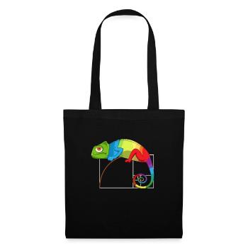 Fibonacci Jour Nombre d’Or Math Caméléon - Sac en tissu - noir - Devant