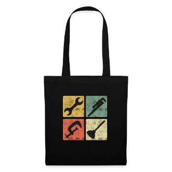 Spengler Plumber Plant Mechanic Vintage - Tote Bag - black - Front