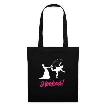Hooked - Jeux pour le mariage des mariés - Sac en tissu - noir - Devant