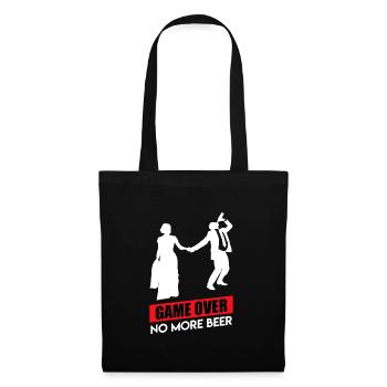 Game over- JGA Men Boys' Farewell Wedding - Sac en tissu - noir - Devant